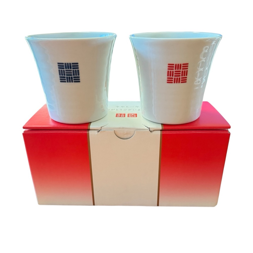 Uniqlo Yunomi Teacups  2 Color Cup Set 2024 Novelty Japan Limited Edition
